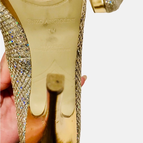 Enzo Angiolini Rhinestone Stilettos Size 7 - Picture 8 of 16